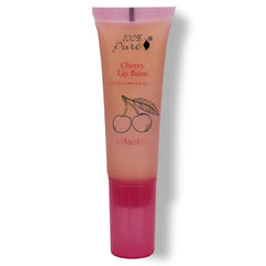 Baume lèvres cerise 100% Pure en flacon, hydratation naturelle et efficace.