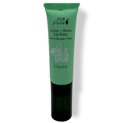 Baume lèvres 100% PURE lysine et herbes, hydratation nourrissante.