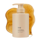 Shampoing Clarifiant 107 dans sa bouteille, purification en douceur du cuir chevelu