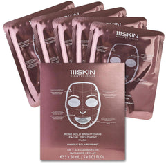 111SKIN Masque Or Rose – brillance instantanée et peau hydratée.