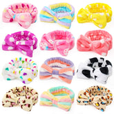 3 otters bandeau spa rayures, douceur pour le visage