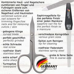 Ciseaux pour ongles et cuticules 3 Swords Germany, précision