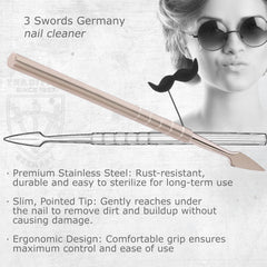 3 Swords Germany - Nettoyeur d’ongles pour éliminer les résidus en douceur.