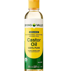 4 TOP CARE castor oil bottle pour for easy application and enhanced scalp health.