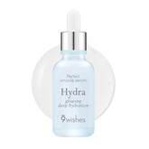 9 Wishes Hydra Ampoule II - bouteille montrant le conditionnement, hydratation durable.