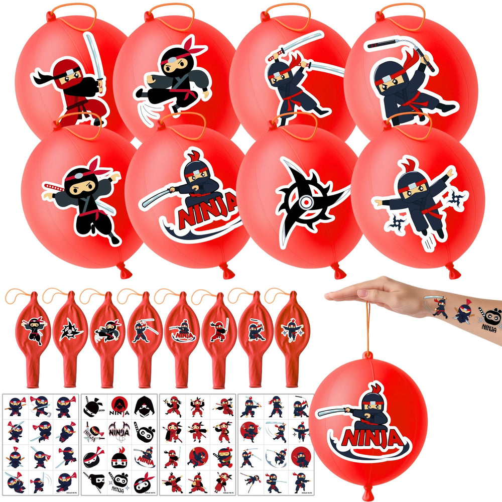 Ballon-punch ninja rouge 18 pouces pour une ambiance festive