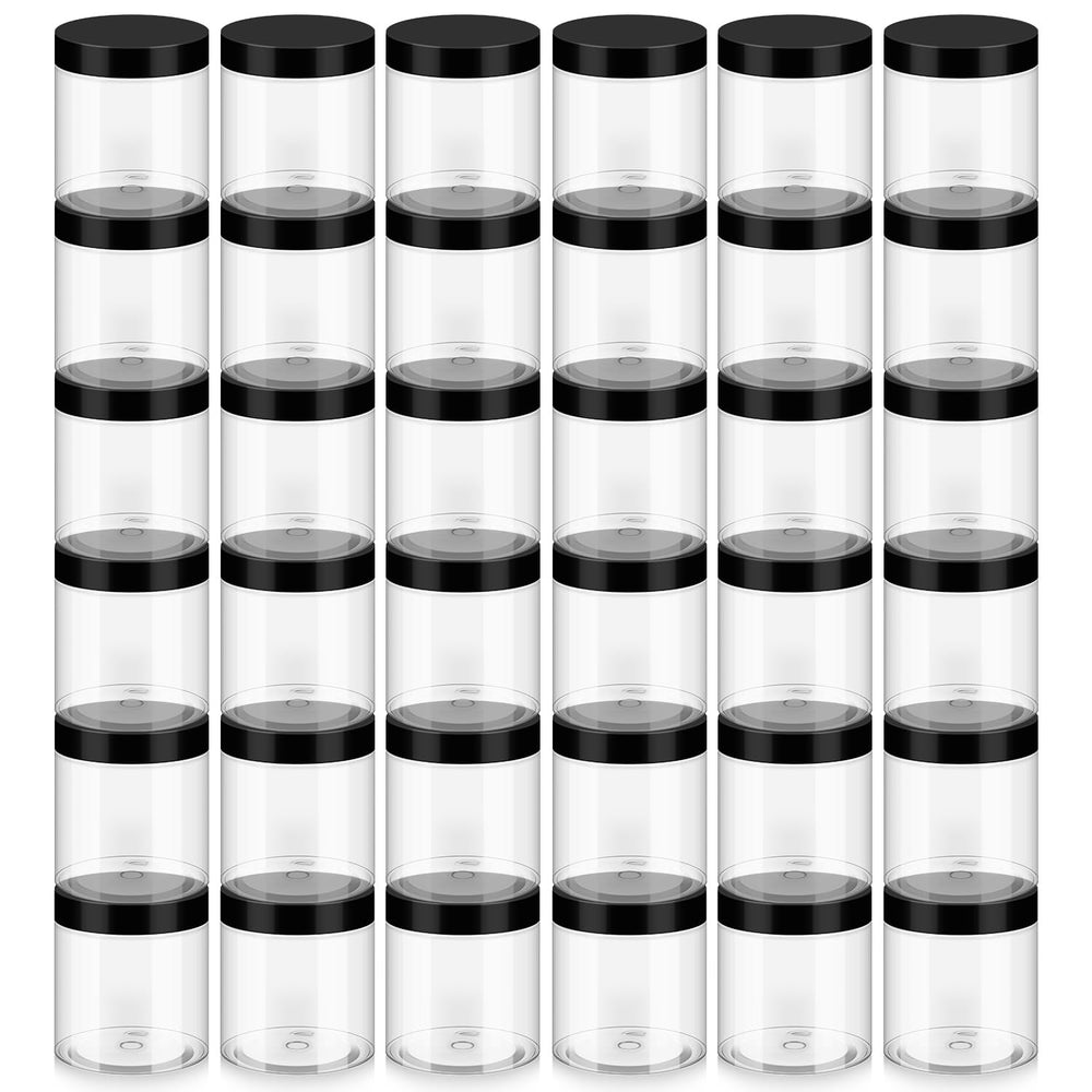 Bocaux Loretoy en plastique 8oz avec couvercles, rangement sûr et portable.