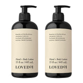 Loved01 creme-main-corps-legere-pompe, hydratation rapide et douceur quotidienne.