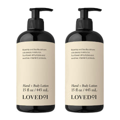 Loved01 creme-main-corps-legere-pompe, hydratation rapide et douceur quotidienne.