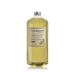 A LA MAISON - bouteille savon mains menthe romarin vue de face, hydratante.
