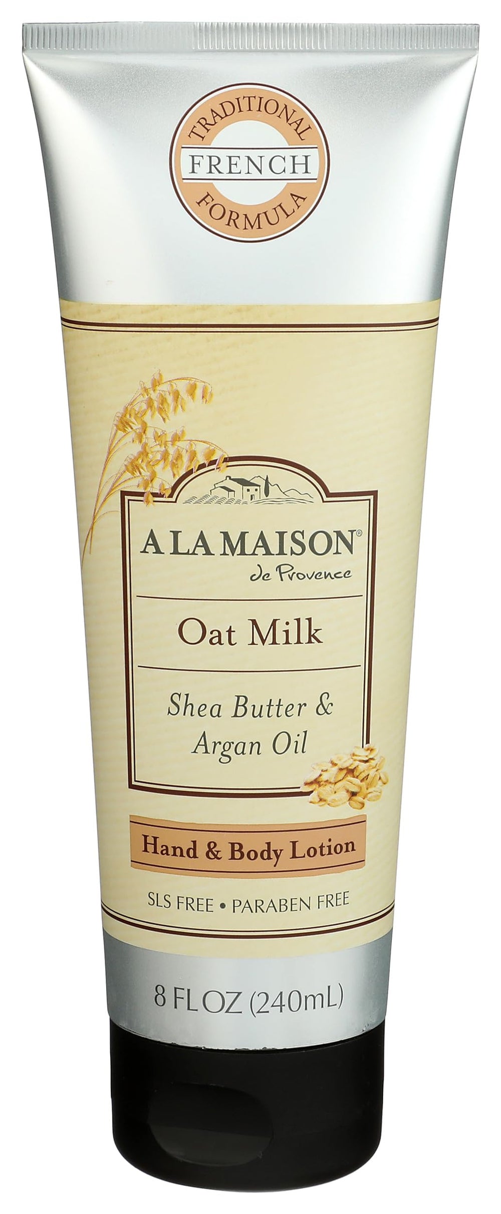 Lotion au lait d’A LA MAISON pour le corps en bouteille, hydratation légère.