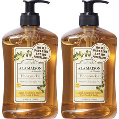A LA MAISON Savon liquide ChevreFeuille – parfum frais pour les mains.