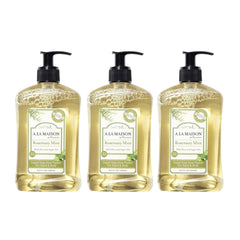 Savon liquide A LA MAISON Provence, bouteille versée, douceur pour les mains.