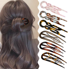 Aaiffey épingle cheveux U-forme, maintien fiable pour chignon élégant.