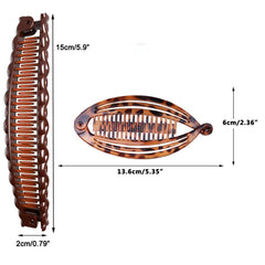 Aaiffey pinces banane double-comb – style vintage pour cheveux épais.