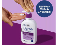 AB Sarna Sensitive – application pratique sur les zones irritées du corps.