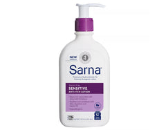 AB Sarna Sensitive – lotion en bouteille pour soulager les démangeaisons et hydrater.