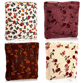 Pochette Abbylike en velours côtelé compacte, idéale pour ranger le maquillage dans le sac.
