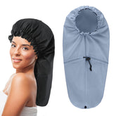 Capuchon Abeillo braids extra-large noir, protège les tresses longues.