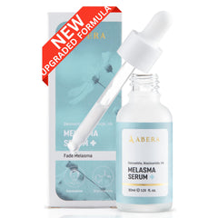 ABERA Melasma Serum Plus, bouteille-goutte pour une application précise.