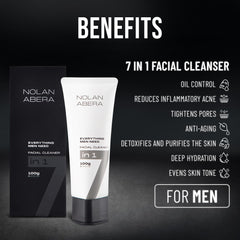 ABERA Nolan – mousse nettoyante visage, démêle les impuretés en douceur.