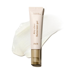 Abib Airy Clear Sunscreen Gel SPF30 bottle shows lightweight UV protection