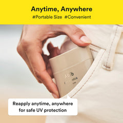 Abib Airy Sunstick uses ceramides and peptides to support hydration and smooth skin.