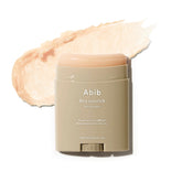 Abib Airy Sunstick Protection Bar SPF50+ appears clear on skin with no white cast.