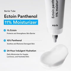 Application de la crème Abib Ectoin Panthenol sur peau