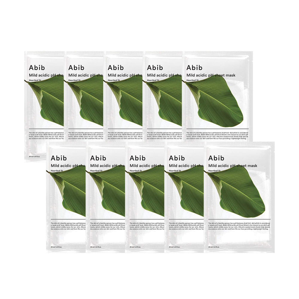 Masque Abib Heartleaf Fit dans son emballage prêt pour découverte