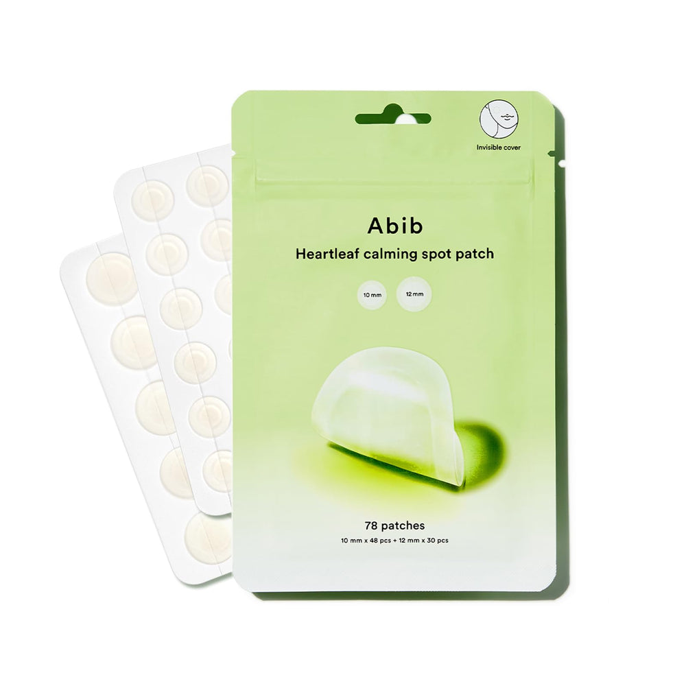 Patch Abib Heartleaf 10 mm, soin discret pour boutons naissants.
