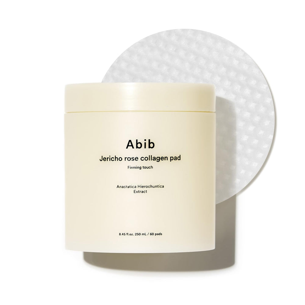 Abib Jericho Rose Collagene Pad: application tonique pour fermeté du visage.