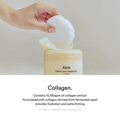 Abib Jericho Rose Collagene Pad: routine quotidienne pratique et simple.