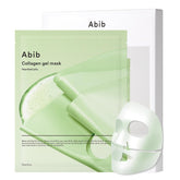 Masque Abib gel hydrogel collagène Centella asiatica, hydratation et apaisement.