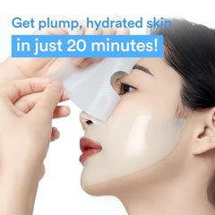 Masque hydrogel Abib, texture fraîche et hydratante au collagène.