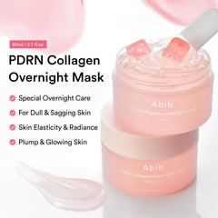 Pot Abib masque nuit PDRN Collagène, présentation élégante et pratique