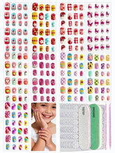 ABOLINE kit ongles autocollants – ensemble complet pour manucure rapide et amusante.
