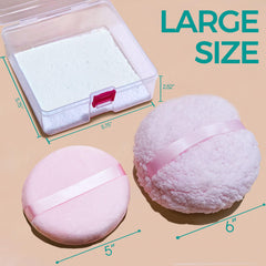 ABOLINE pouf-poudre-corps-5-pouces : précision sur les zones délicates.