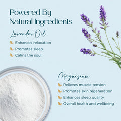 Ingredient chart highlights minerals in Abundant Natural Health Ocean Magnesium Bath Soak.