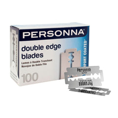 Lames AccuTec Personna double-tranchant en inox pour un rasage précis.