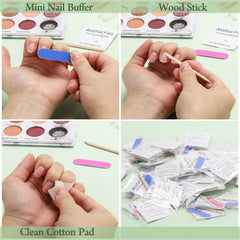 Tampons démaquillants vernis acDesign facilitant le retrait propre du vernis.