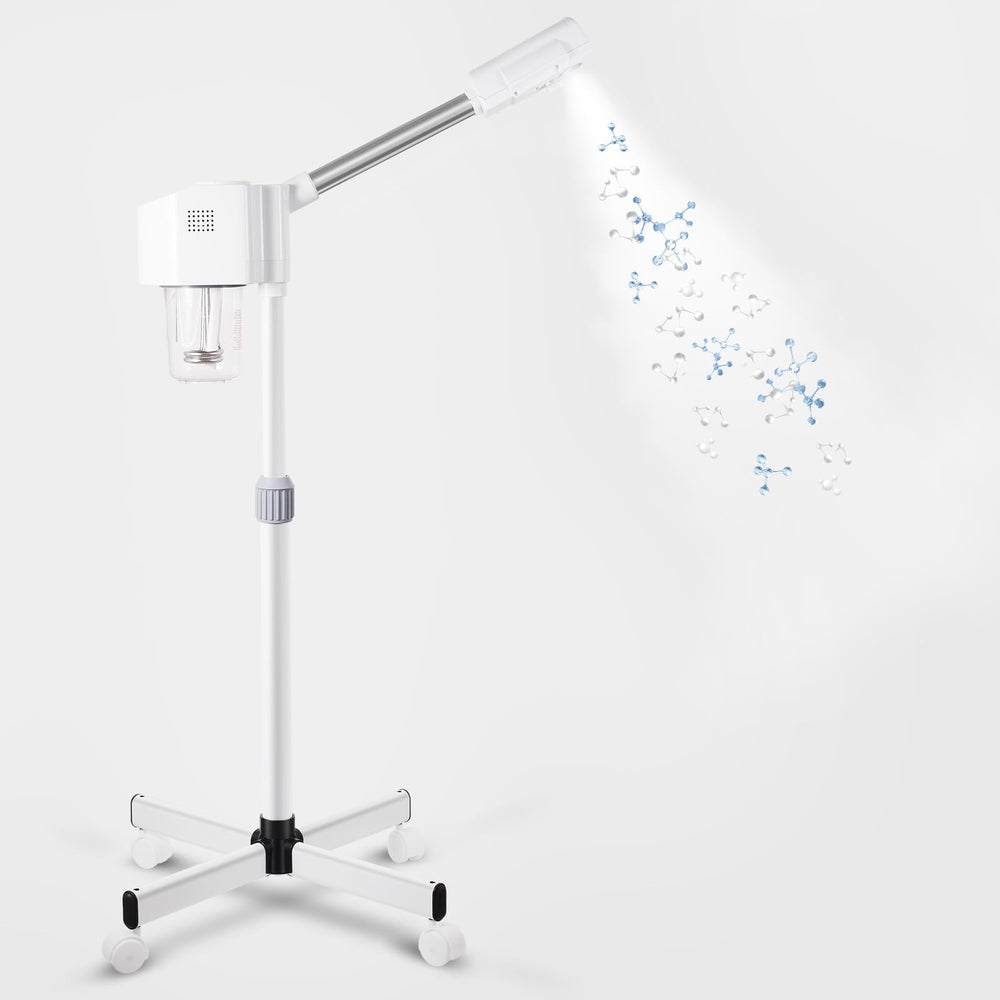 AceFox vaporisateur visage blanc 2-en-1 pour hydratation améliorée