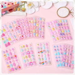 Acejoz ongles-enfants: 12 motifs colorés pour des décorations quotidiennes amusantes.
