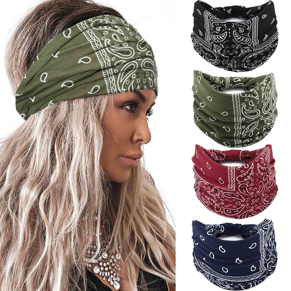 Acenail bandeau large noué boho, look chic et confortable.