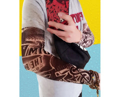 Acfun manchette tatouage crânes: imitation réaliste pour sorties et cosplay