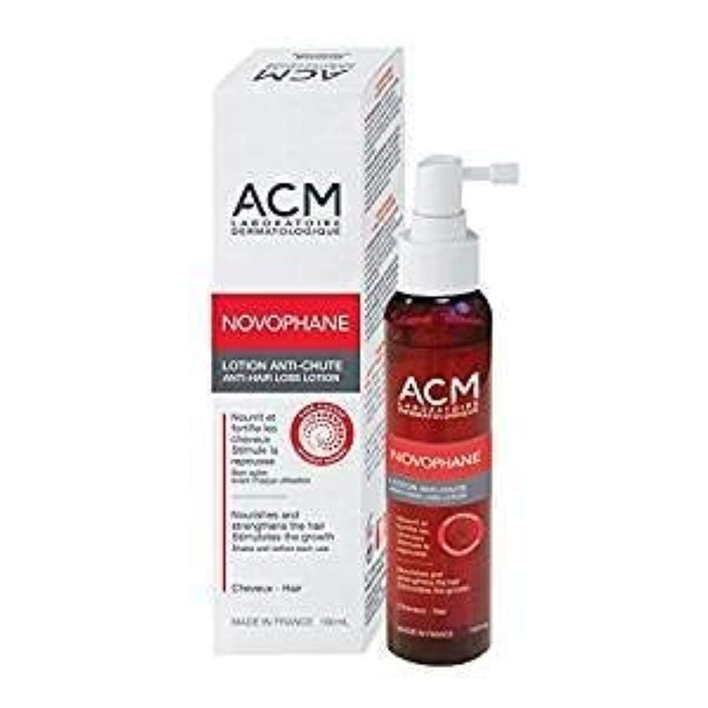 ACM Laboratoire Novophane, bouteille de lotion anti-chute, 100 ml prête à l'emploi.