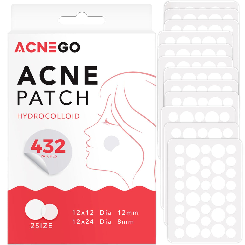 AcneGo patches invisibles sur le visage, protection discrète des imperfections.