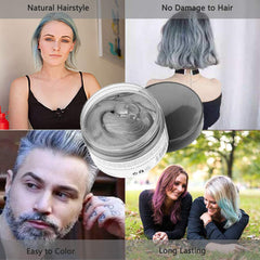 Acomler wax colorant gris argent, couleur lavable et facile à enlever.