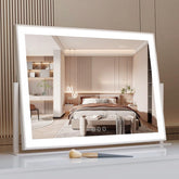 Miroir Acoolda vanité lumineux grand format pour maquillage précis