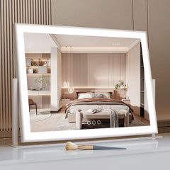 Miroir Acoolda vanité lumineux grand format pour maquillage précis